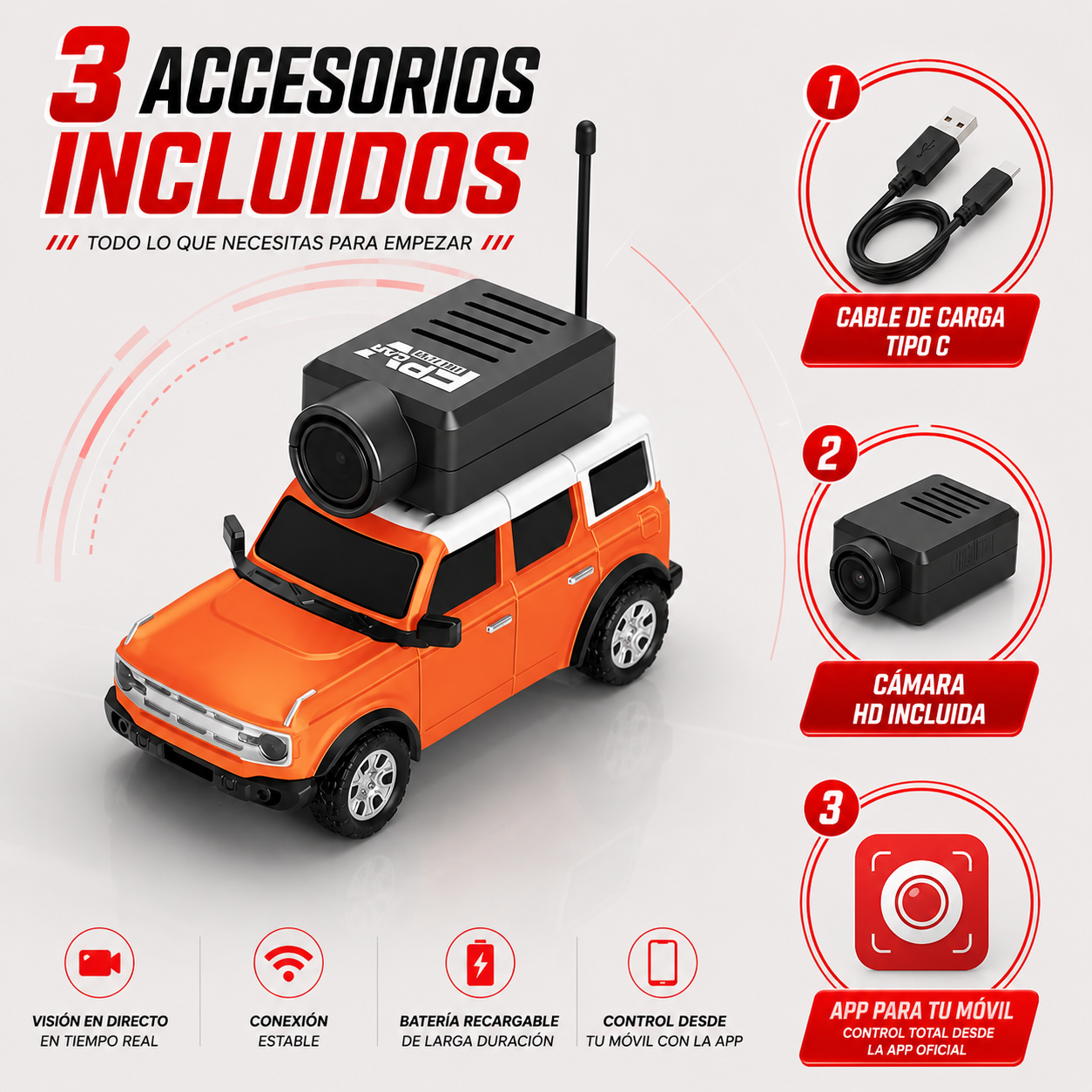 Mini Coche RC FPV