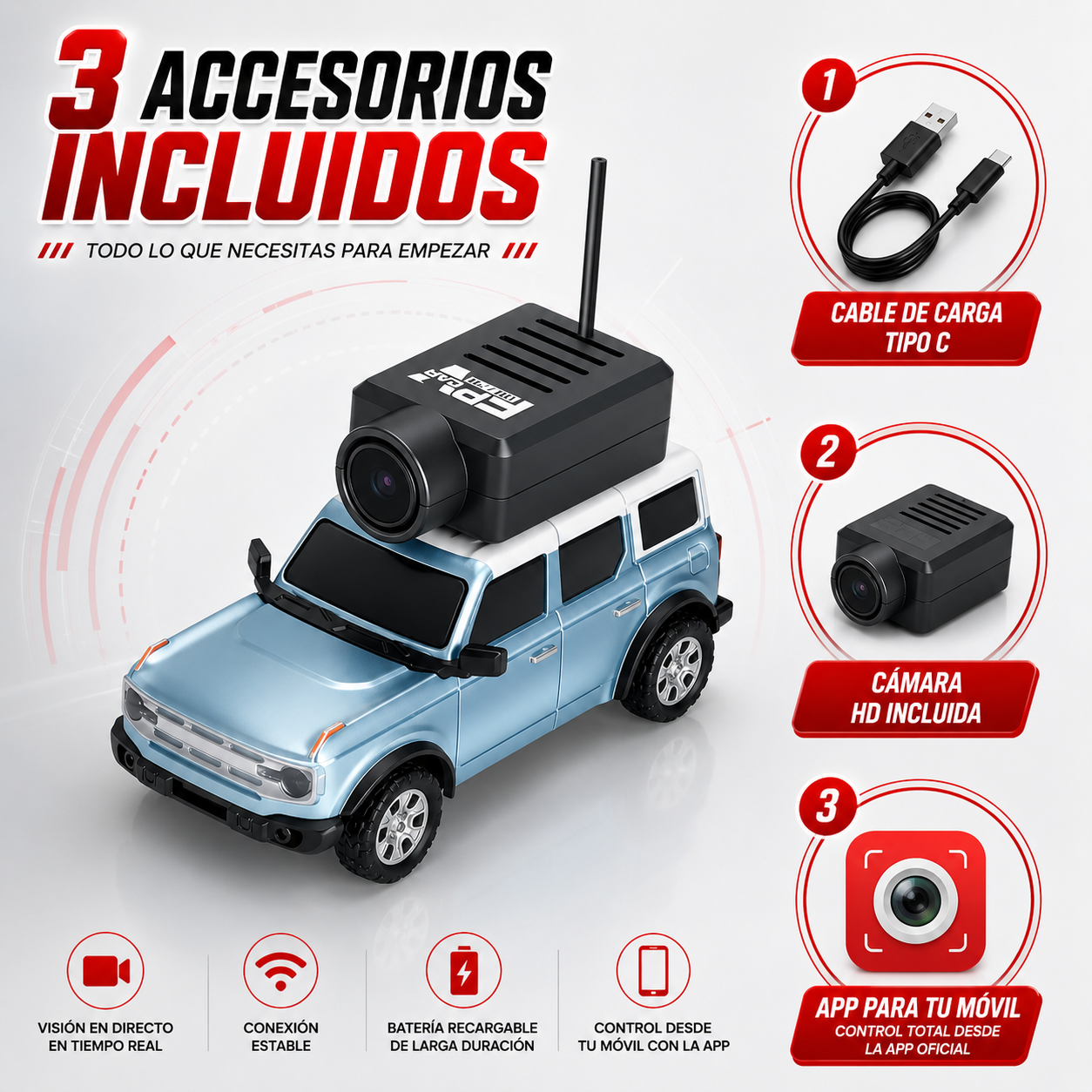 Mini Coche RC FPV